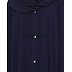 Designer Front Open Abaya - Navy Blue 